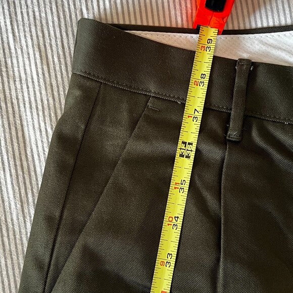 Zara Man Pleated Deep Green Trouser - Size 30 Men - Picture 7 of 9